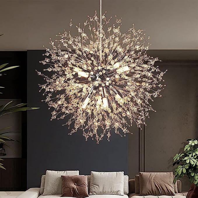 Luminária de Teto Pendente em Cristal
