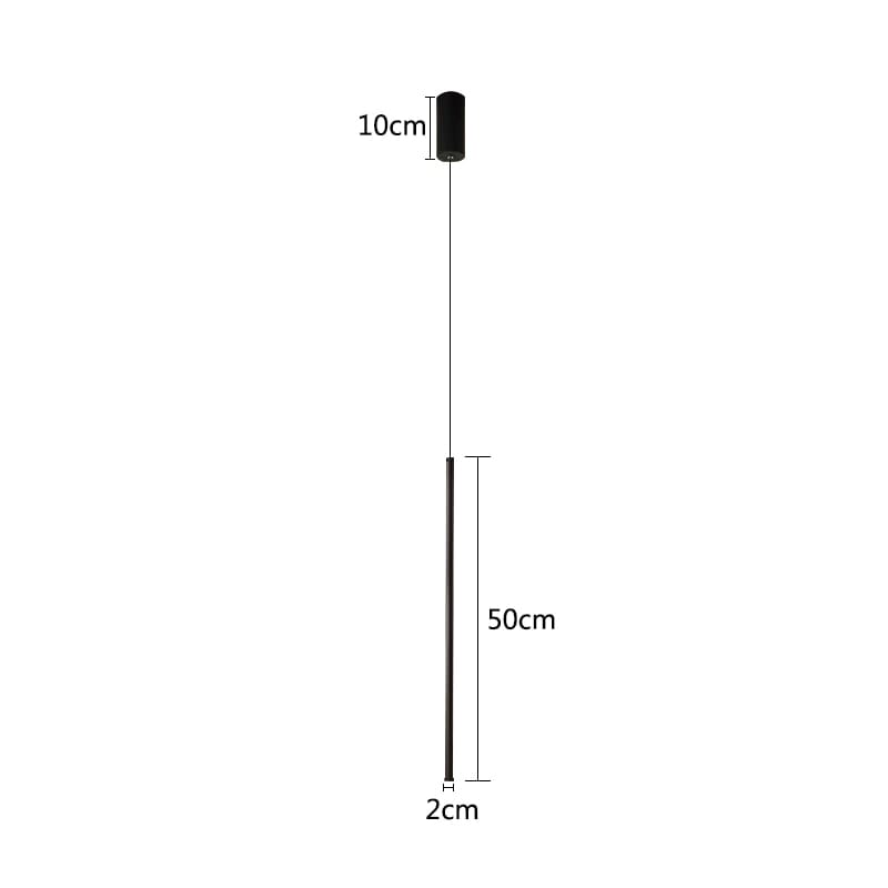 Luminária Pendente Linear Led Minimalista