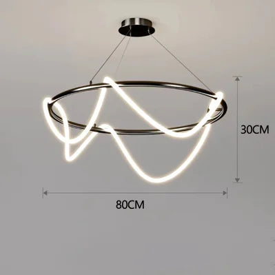 Luminária Pendente Mangueira Moderna em Led