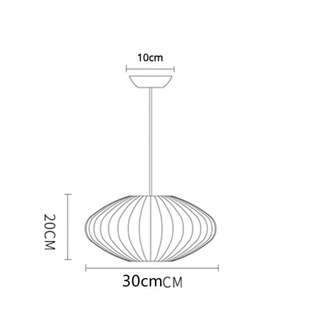 Luminaria de Teto Seda Moderna Com Iluminação LED