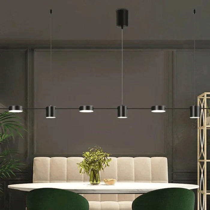 Luminária Pendente Linear 6 Luzes Led
