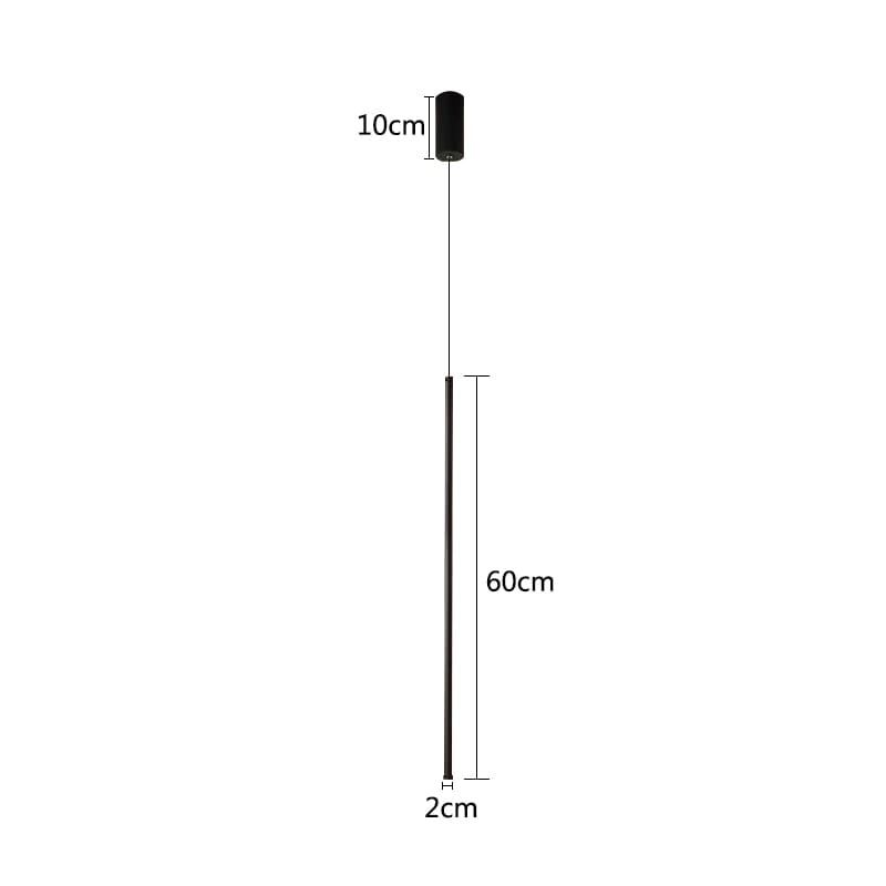 Luminária Pendente Linear Led Minimalista