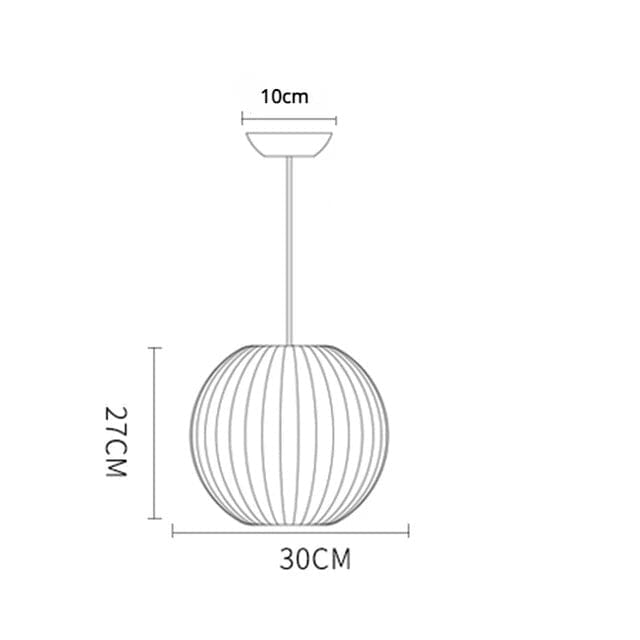 Luminaria de Teto Seda Moderna Com Iluminação LED
