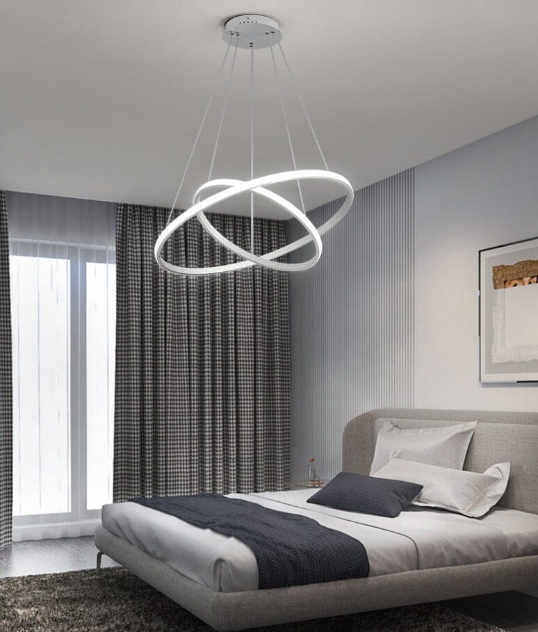 Lustre Pendente Moderno Círculos de LED