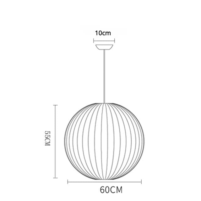 Luminaria de Teto Seda Moderna Com Iluminação LED