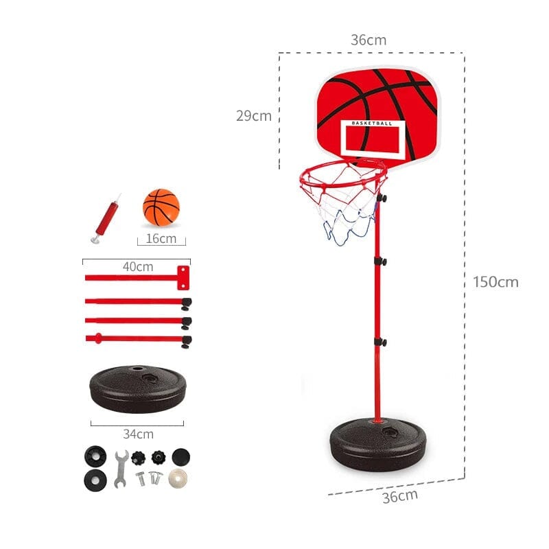 Cesta de Basquete Infantil Com Altura Ajustável