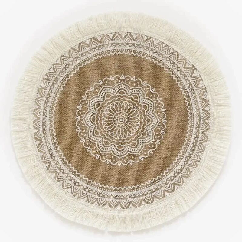 Jogo Americano Redondo Boho 38cm