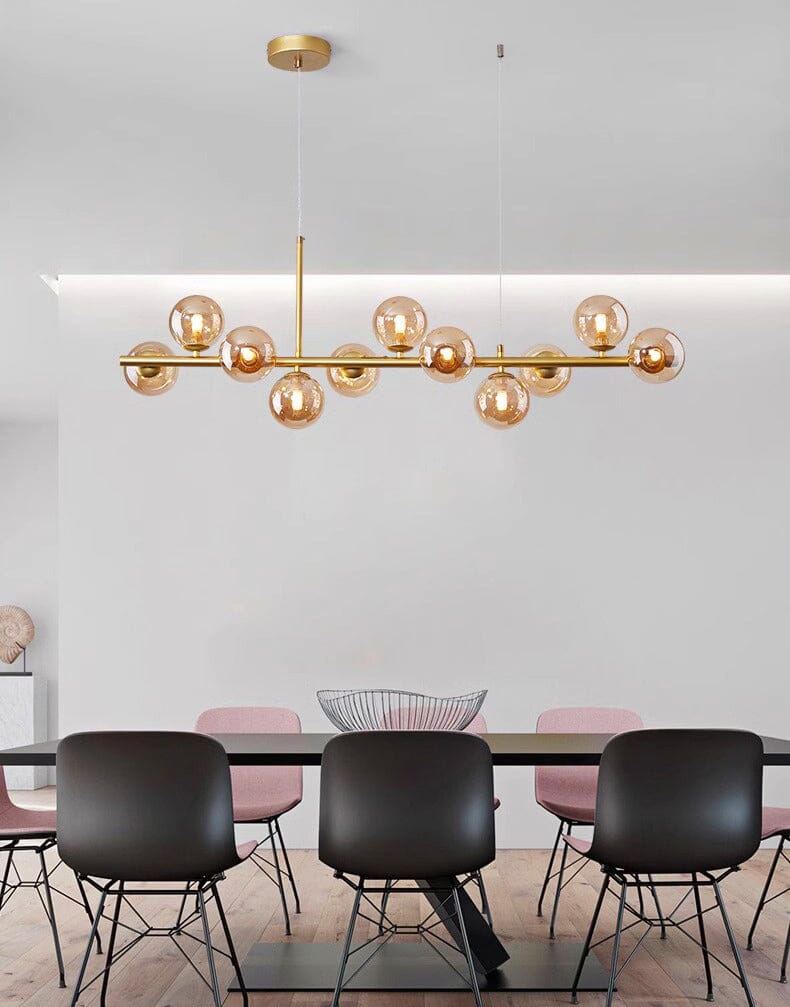 Lustre Pendente Moderno Globos de Vidro