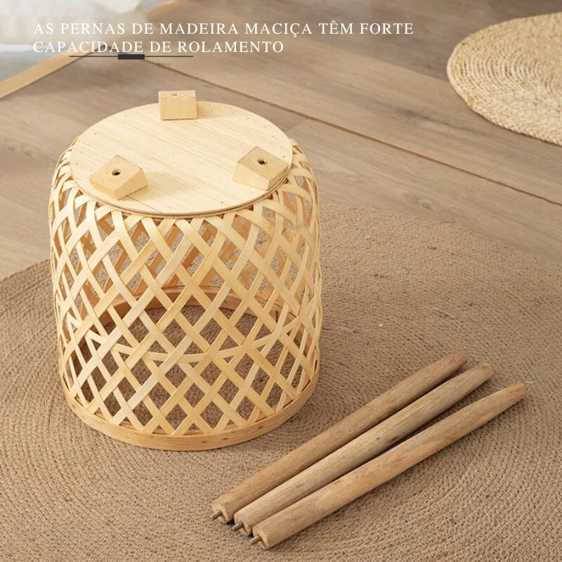 Vaso de Bambu para Plantas