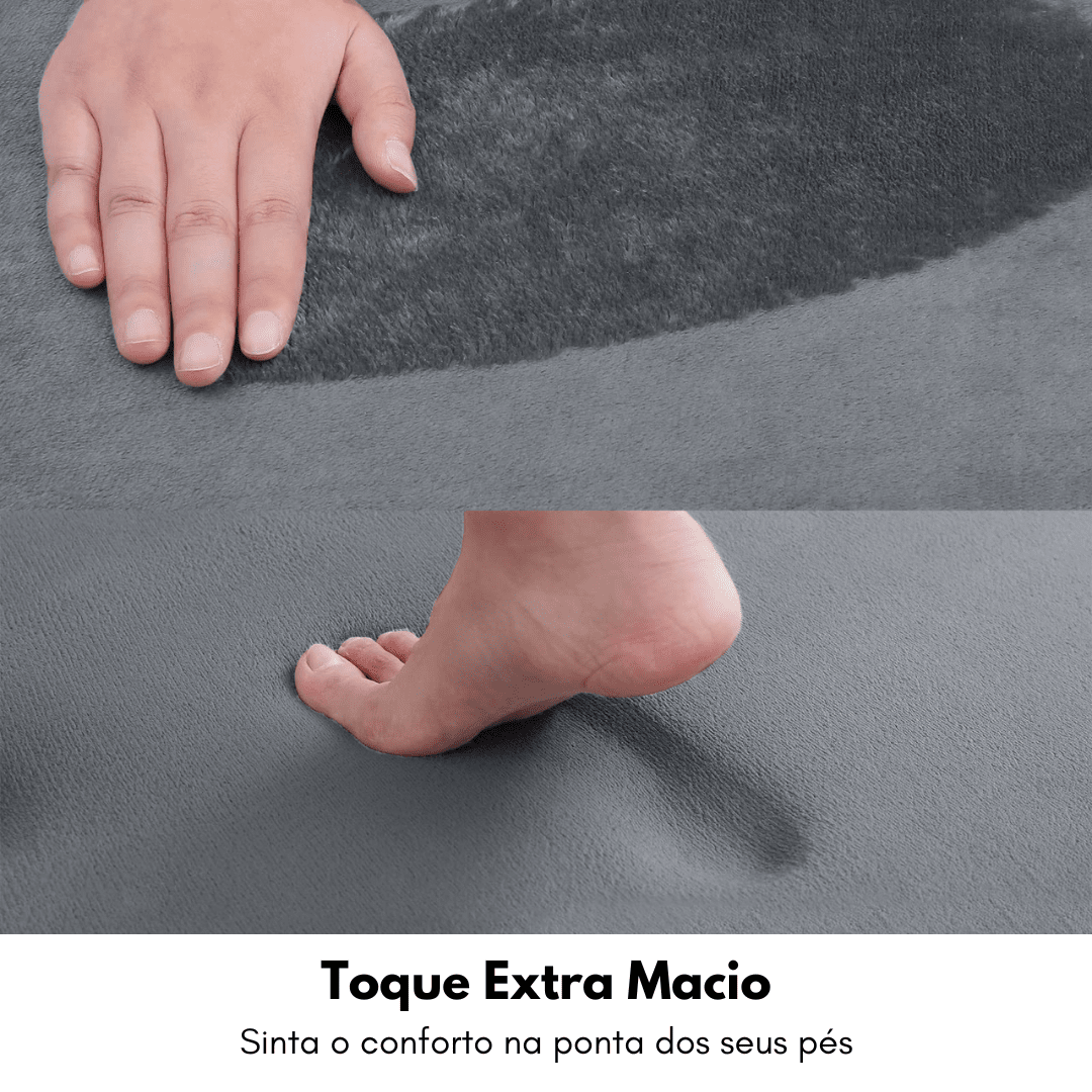 Tapete Para Banheiro Antiderrapante Rockei - COMPRE 1 LEVE 2