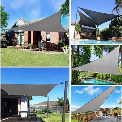 Toldo Portátil Impermeável Flexível e Resistente Com Proteção UV Triangular