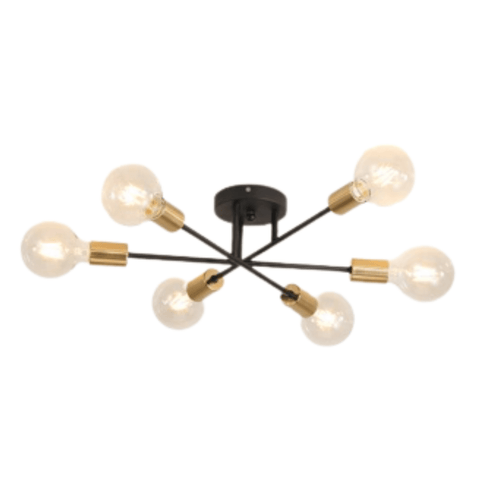 Lustre Luminária Moderna Atômico Globos de Vidro