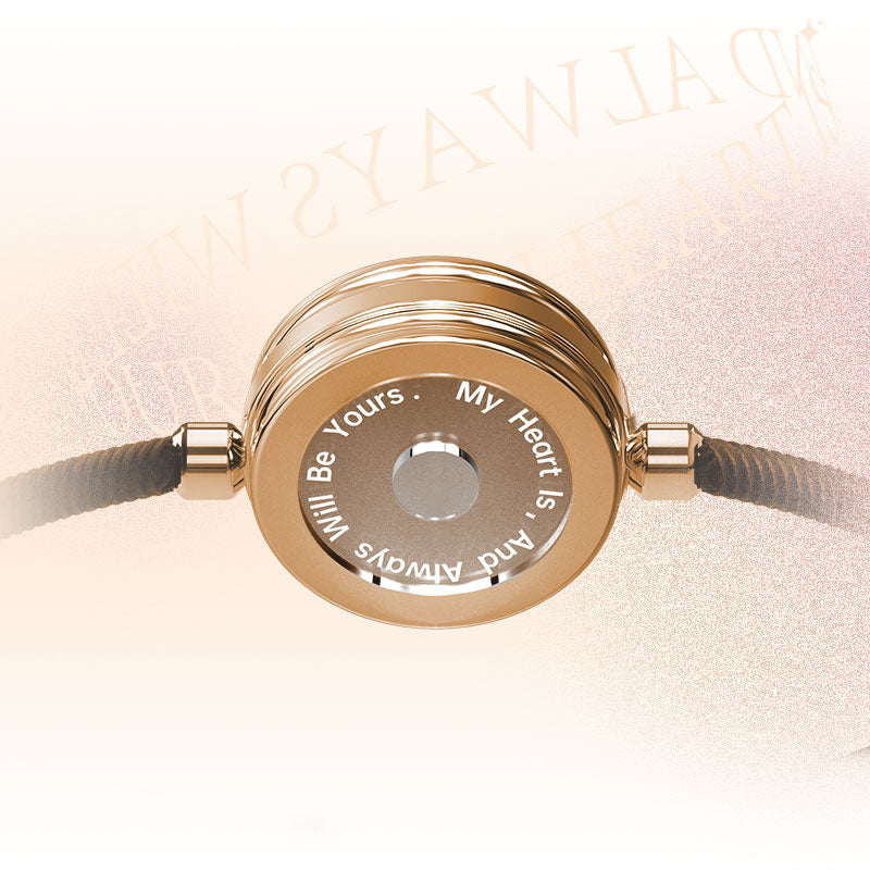 [Sun & Moon Vow Gift Packaging] Sun&Moon Touch Bracelets with Milan Rope (Black+Brown)