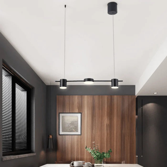 Luminária Pendente Linear 6 Luzes Led