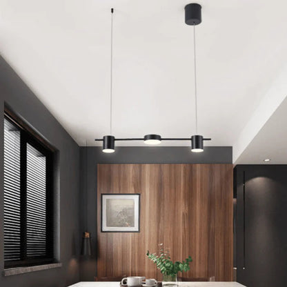Luminária Pendente Linear 6 Luzes Led