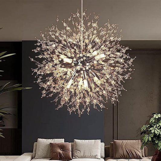 Luminária de Teto Pendente em Cristal