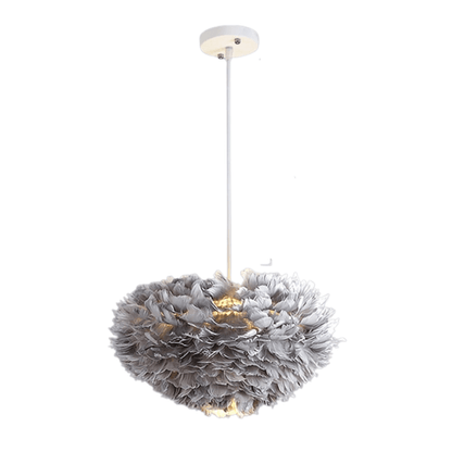 Luminária Pendente Moderna de Plumas
