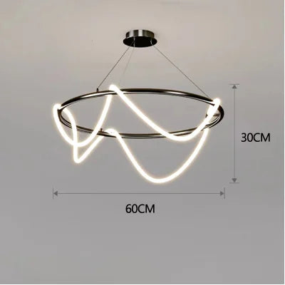 Luminária Pendente Mangueira Moderna em Led
