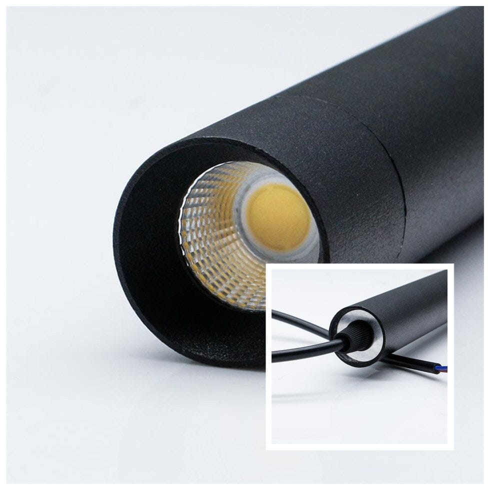 Luminária Pendente Moderna Tubo Metálico