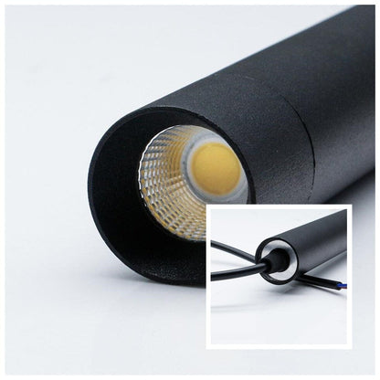 Luminária Pendente Moderna Tubo Metálico