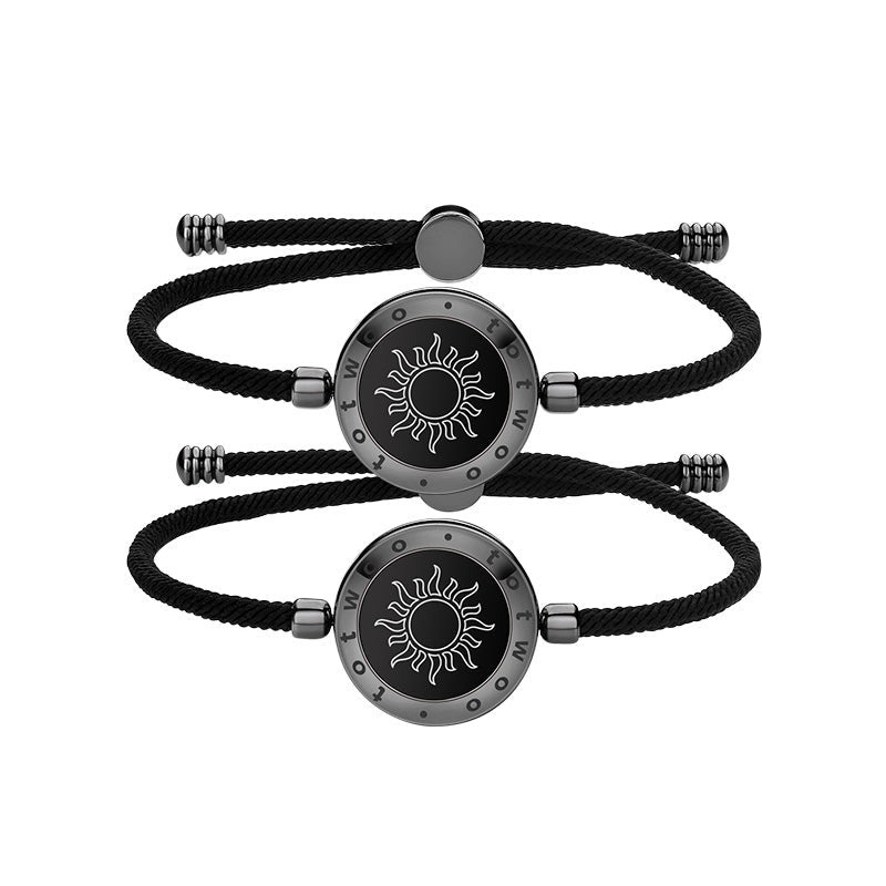 Twoo Sun&Moon Touch Bracelets with Milan Rope Set