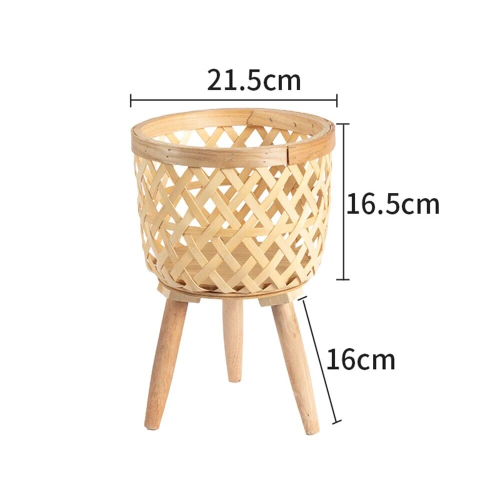 Vaso de Bambu para Plantas