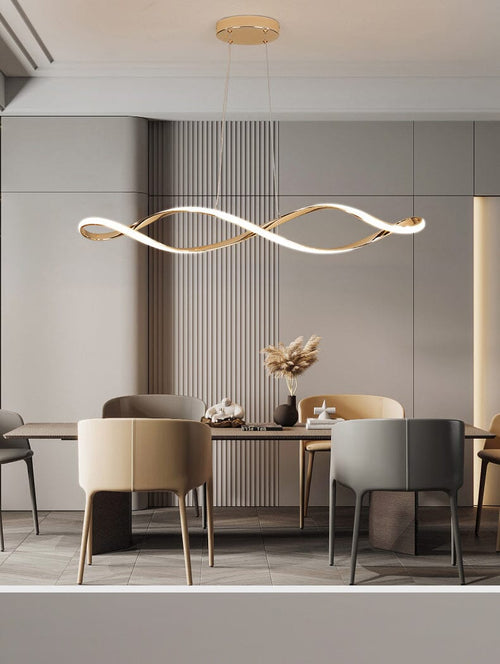 Lustre Luminária Pendente Moderno (Integração Alexa)