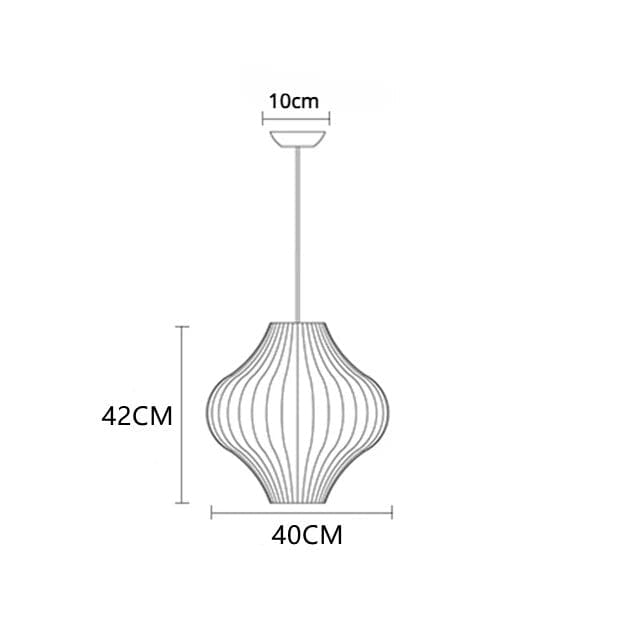 Luminaria de Teto Seda Moderna Com Iluminação LED