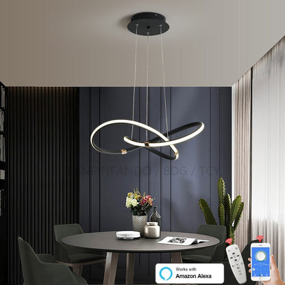 Lustre Pendente para Sala - Luminária Inteligente