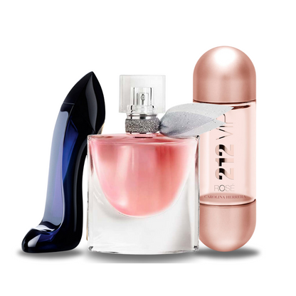 Parfümset 3 - Carolina Herrera GOOD GIRL, Lancôme LA VIE EST BELLE und Carolina Herrera 212 VIP ROSÉ (Eau de Parfum)