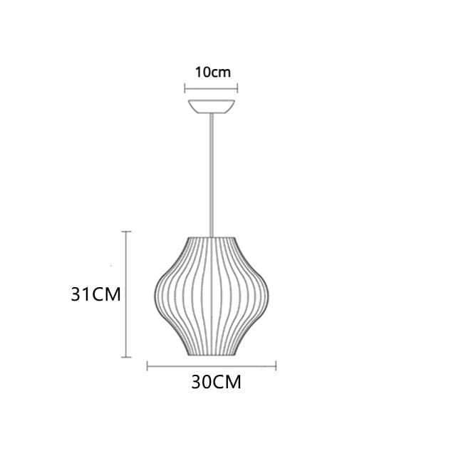 Luminaria de Teto Seda Moderna Com Iluminação LED