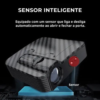 Projetor de Porta Automático para Carro Personalizado Luxcar™ + Brinde Exclusivo
