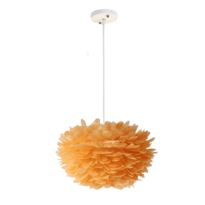 Luminária Pendente Moderna de Plumas
