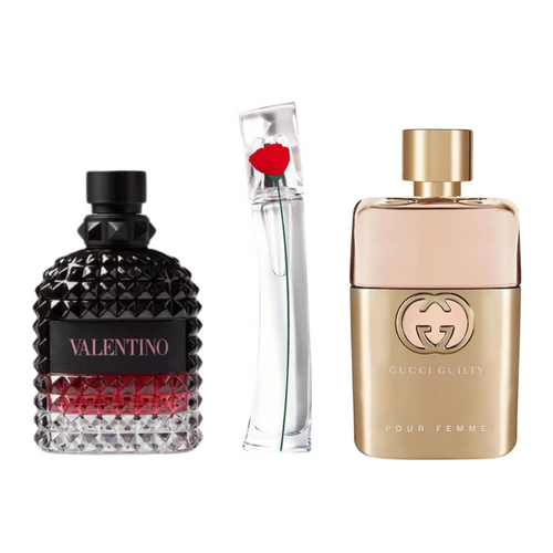 Parfümset 3 - Gucci Guilty, Valentino Intense, Flower By Kenzo (Eau de Parfum)