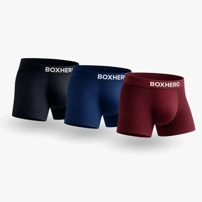 3 BOXHERO PREMIUM BAMBOO FIBRE BOXER SHORTS 1.0