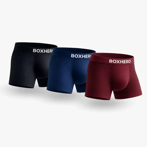 3 BOXHERO PREMIUM BAMBOO FIBRE BOXER SHORTS 1.0