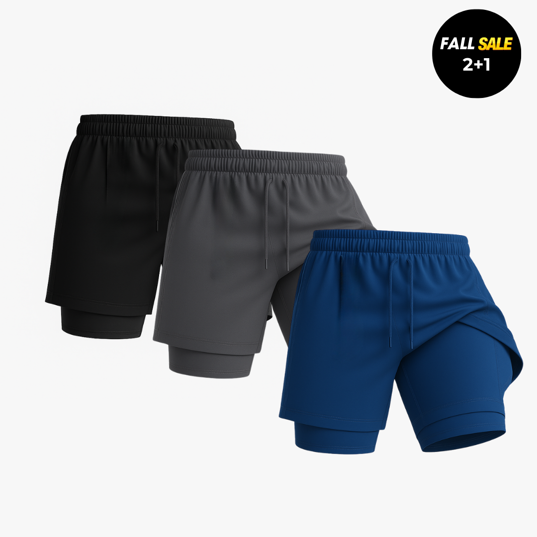 Boxhero 3-in-1 Quick-Dry Swim Trunks with Compression Liner