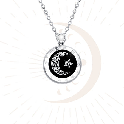 Moon Touch Necklaces with Natural Agate