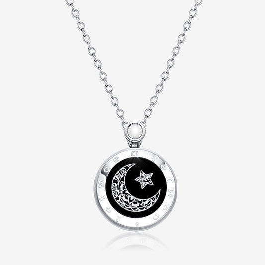 Moon Touch Necklaces with Natural Agate