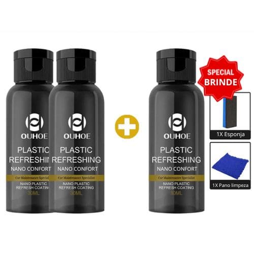 Revitalizador de Plástico para Carros - Nano Confort (Promoção Limitada + BRINDE EXCLUSIVO)