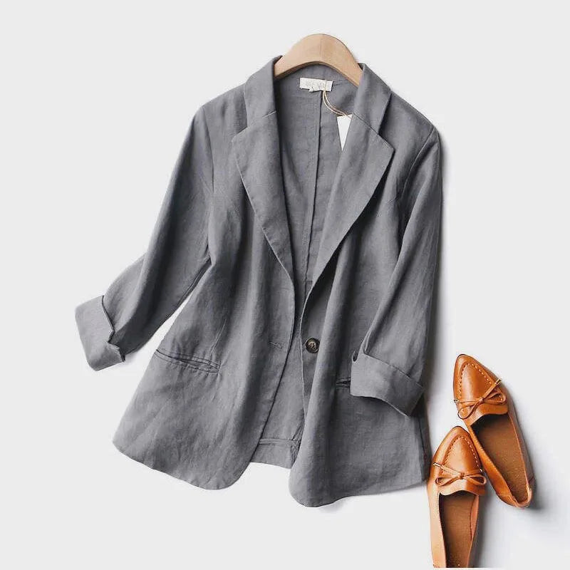 Clara Linen Blazer