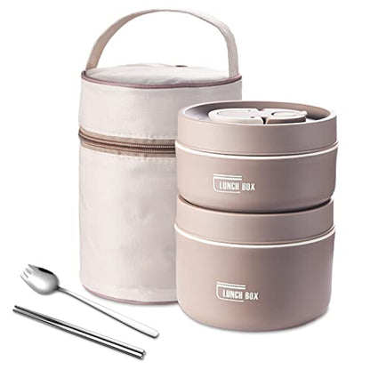 Kit Potes Térmicos LunchBox + Lancheira e Talheres Casa & Conforto