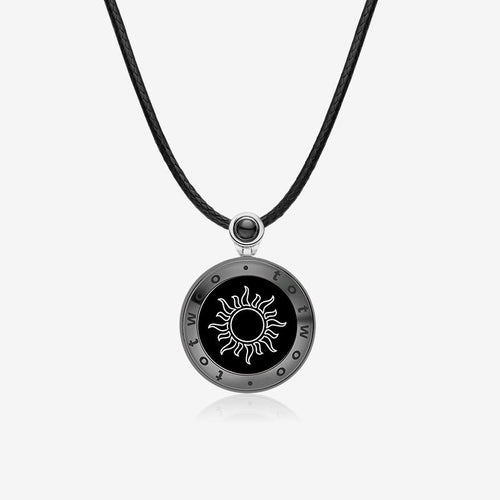 Sun Touch Necklace with Natural Agate