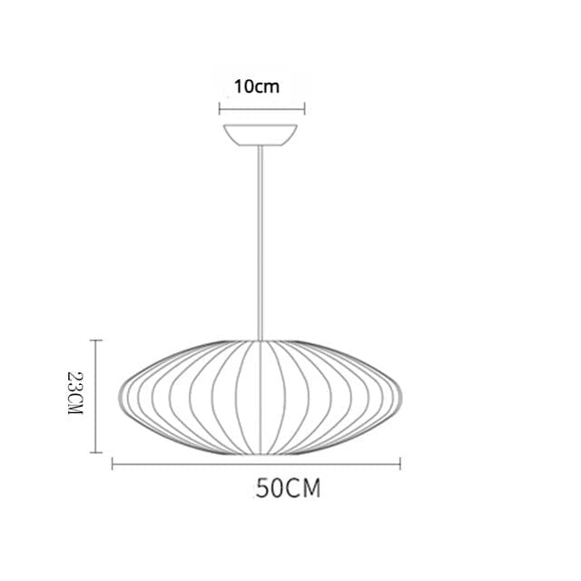 Luminaria de Teto Seda Moderna Com Iluminação LED