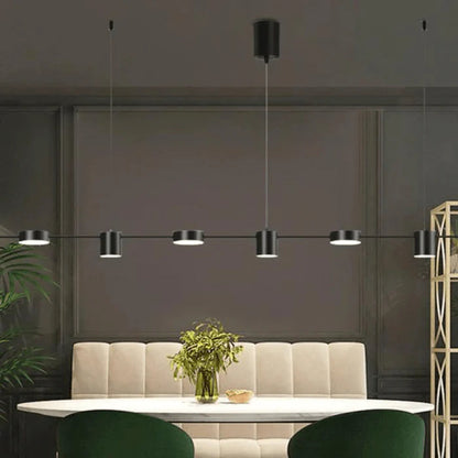 Luminária Pendente Linear 6 Luzes Led
