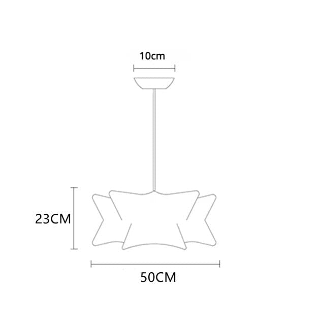 Luminaria de Teto Seda Moderna Com Iluminação LED