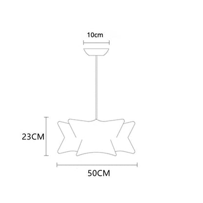 Luminaria de Teto Seda Moderna Com Iluminação LED