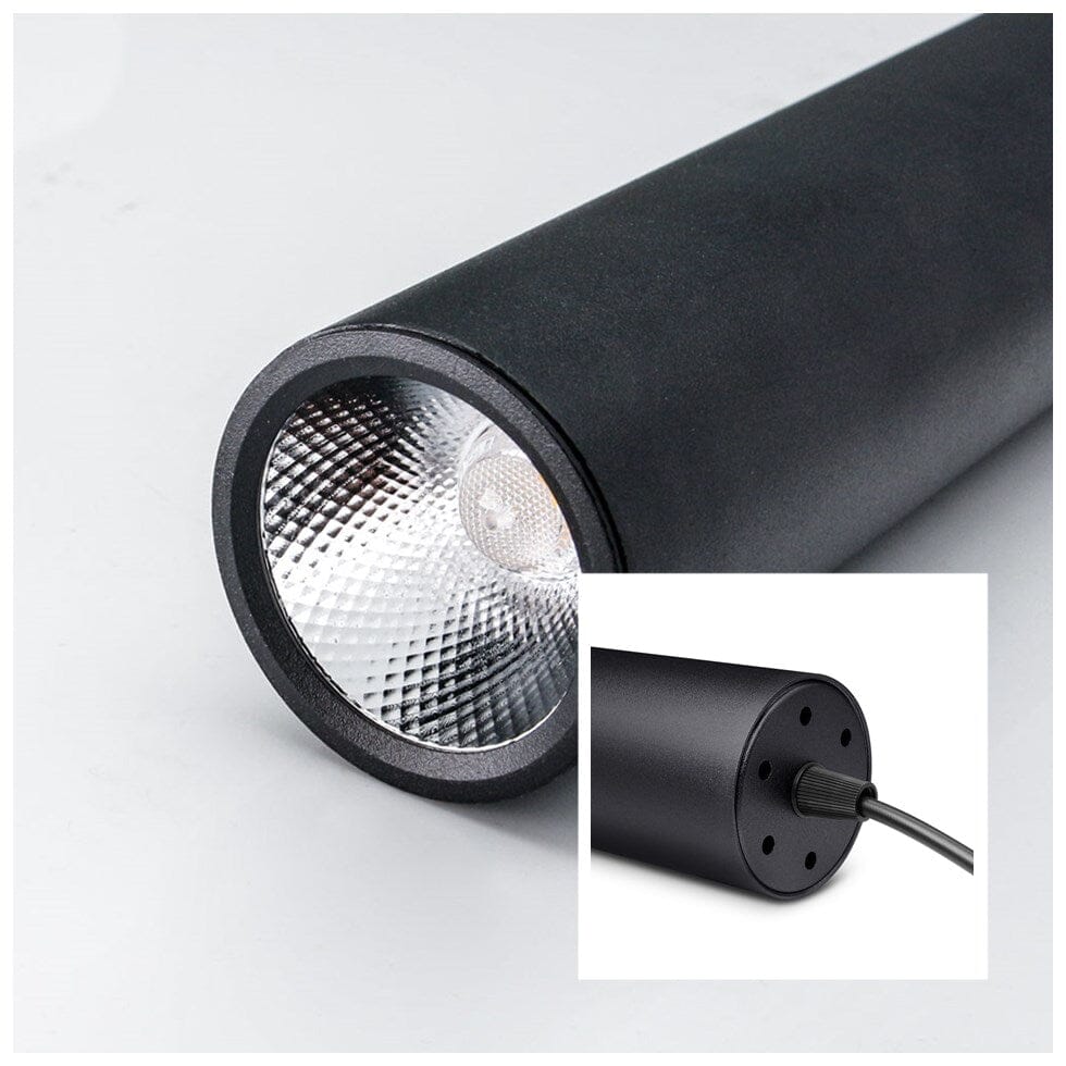 Luminária Pendente Moderna Tubo Metálico