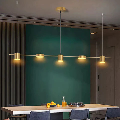 Luminária Pendente Linear 6 Luzes Led