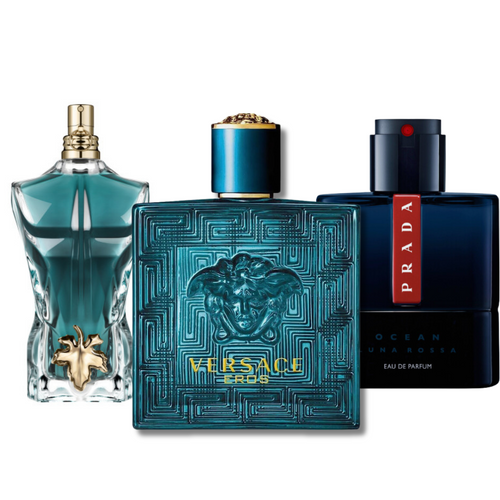 Parfümset 3 - Prada Luna Rossa, Versace Eros, Le Beau (Eau de Parfum)